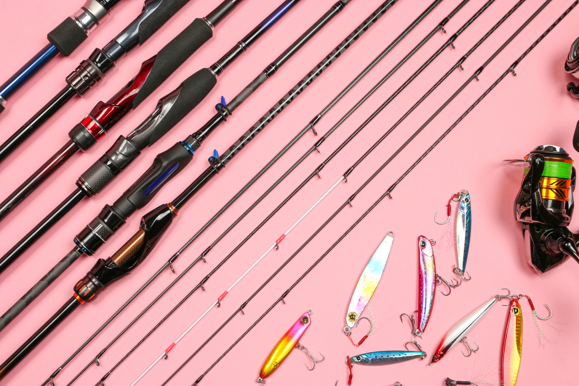 色んな釣り竿